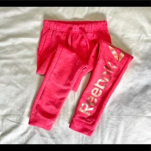 Reebok girls pants, thinner than sweatpants